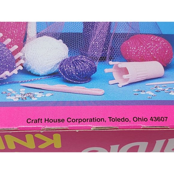 Brand New Vintage Barbie Fashion Knitting Kit With Glitter Yarn #50536‎ 1993 - Picture 8 of 12